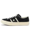 Baskets basses unisexes en daim Star & Bars, noires