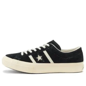 Baskets basses unisexes en daim Star & Bars, noires