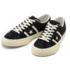 Baskets basses unisexes en daim Star & Bars, noires