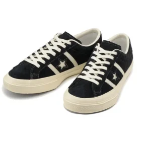 Baskets basses unisexes en daim Star & Bars, noires