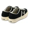 Baskets basses unisexes en daim Star & Bars, noires
