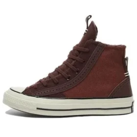 Baskets Chuck 70 en cuir et daim « Charcoal »