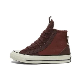 Baskets Chuck 70 en cuir et daim « Charcoal »