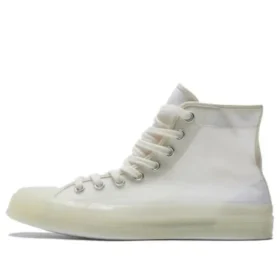 Baskets Chuck 70 HI en toile translucide « Egret »