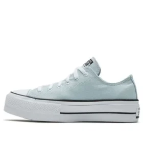 Baskets Chuck Taylor All Star Renew en toile à semelle épaisse bleu clair « Blue White »