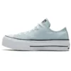 Baskets Chuck Taylor All Star Renew en toile à semelle épaisse bleu clair « Blue White »
