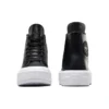Baskets à semelle compensée Chuck Taylor All Star Cruise Hi « Cuir noir »