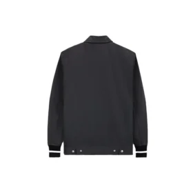 Blouson aviateur à fermeture éclair intégrale, tailles asiatiques « Noir »