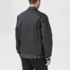 Blouson aviateur à fermeture éclair intégrale, tailles asiatiques « Noir »