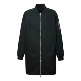 Bomber long réversible, tailles asiatiques « Black »