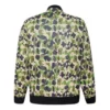 Bomber utilitaire imprimé, tailles asiatiques « Vert-Jaune »