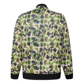 Bomber utilitaire imprimé, tailles asiatiques « Vert-Jaune »