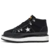 Botte doublée en polaire One Star Semelle épaisse Noir Blanc