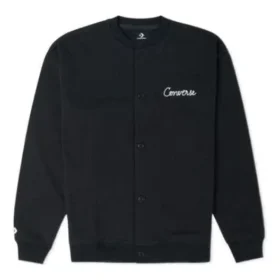 Cardigan à mailles chaînées, coupe ajustée, taille asiatique « Black »