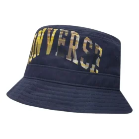 Chapeau bob à grand logo à carreaux « Bleu marine »