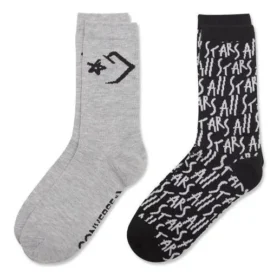 Chaussettes Chuck Taylor All Star Crew « Noir Gris »