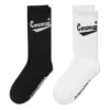 Chaussettes courtes à logo, lot de deux paires « Blanc Noir »