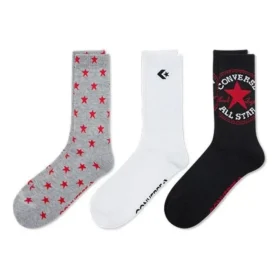 Chaussettes courtes à motifs logo « Black Grey White »
