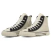 Chaussures Chuck Taylor All Star US RIBBED HI « Cream White Black »