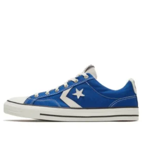 Chaussures de skate rétro casual unisexe Star Player Bleu Blanc