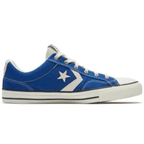 Chaussures de skate rétro casual unisexe Star Player Bleu Blanc