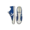 Chaussures de skate rétro casual unisexe Star Player Bleu Blanc