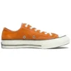 Chaussures en toile basses et élégantes Bitte Retro Turn Fur, couleur orange, style années 1970