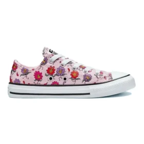 Chaussures en toile Chuck Taylor All Star K « Rose Violet Multicolore »