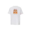 Chaussures en toile Logo imprimé Manches courtes Blanc