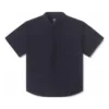 Chemise basique à manches courtes en tissu, tailles asiatiques « Noir »