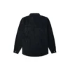 Chemise boutonnée en velours côtelé, tailles asiatiques « Noir »