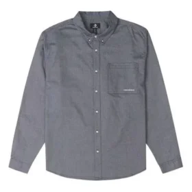 Chemise boutonnée Oxford, tailles asiatiques « Grey Blue » Chemise boutonnée Oxford, tailles asiatiques « Grey Blue »