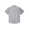 Chemise à boutons en tissu rayé style charpentier, tailles asiatiques « Gris »