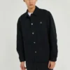 Chemise cargo décontractée à manches longues Converse SS22 pour homme, noir d&rsquo;automne