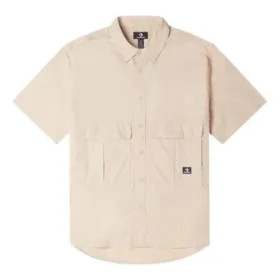 Chemise cargo tissée, tailles asiatiques « Marron clair »