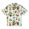 Chemise de vacances imprimée « Desert Sand Cactus Multi » (tailles asiatiques)