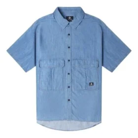Chemise en chambray haut de gamme, tailles asiatiques « Bleu indigo » Chemise en chambray haut de gamme, tailles asiatiques « Bleu indigo »