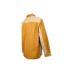 Chemise en velours côtelé à blocs de couleur, tailles asiatiques « Brown Tan » Chemise en velours côtelé à blocs de couleur, tailles asiatiques « Brown Tan »