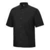 Chemise à manches courtes et poches, tailles asiatiques « Noir »
