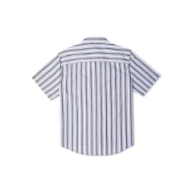 Chemise à manches courtes rayée boutonnée – Tailles asiatiques « Bleu » Chemise à manches courtes rayée boutonnée – Tailles asiatiques « Bleu »
