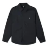Chemise à manches longues boutonnée avec poches de menuisier, tailles asiatiques « Noir »