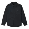 Chemise à manches longues boutonnée avec poches de menuisier, tailles asiatiques « Noir »