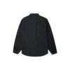 Chemise à manches longues boutonnée avec poches de menuisier, tailles asiatiques « Noir »