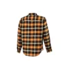 Chemise à manches longues boutonnée en patchwork à carreaux, coupe asiatique « Jaune »