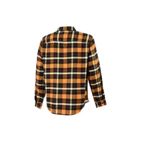 Chemise à manches longues boutonnée en patchwork à carreaux, coupe asiatique « Jaune » Chemise à manches longues boutonnée en patchwork à carreaux, coupe asiatique « Jaune »