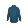 Chemise à manches longues boutonnée en tissu tissé, coupe asiatique « Vert »