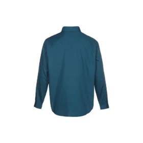 Chemise à manches longues boutonnée en tissu tissé, coupe asiatique « Vert » Chemise à manches longues boutonnée en tissu tissé, coupe asiatique « Vert »