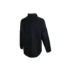 Chemise à manches longues boutonnée en tissu tissé, tailles asiatiques « Noir »