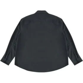 Chemise à manches longues en coton, tailles asiatiques « Black » Chemise à manches longues en coton, tailles asiatiques « Black »