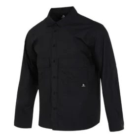 Chemise saisonnière à manches longues en tissu, tailles asiatiques « Noir »
